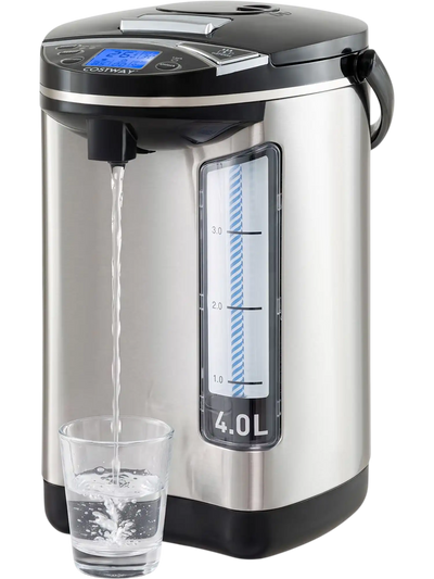 Costway Stainless Steel Hot Water Dispenser 5 Temp Settings Auto-Shut Off Dry Burn Protection 42024514 New