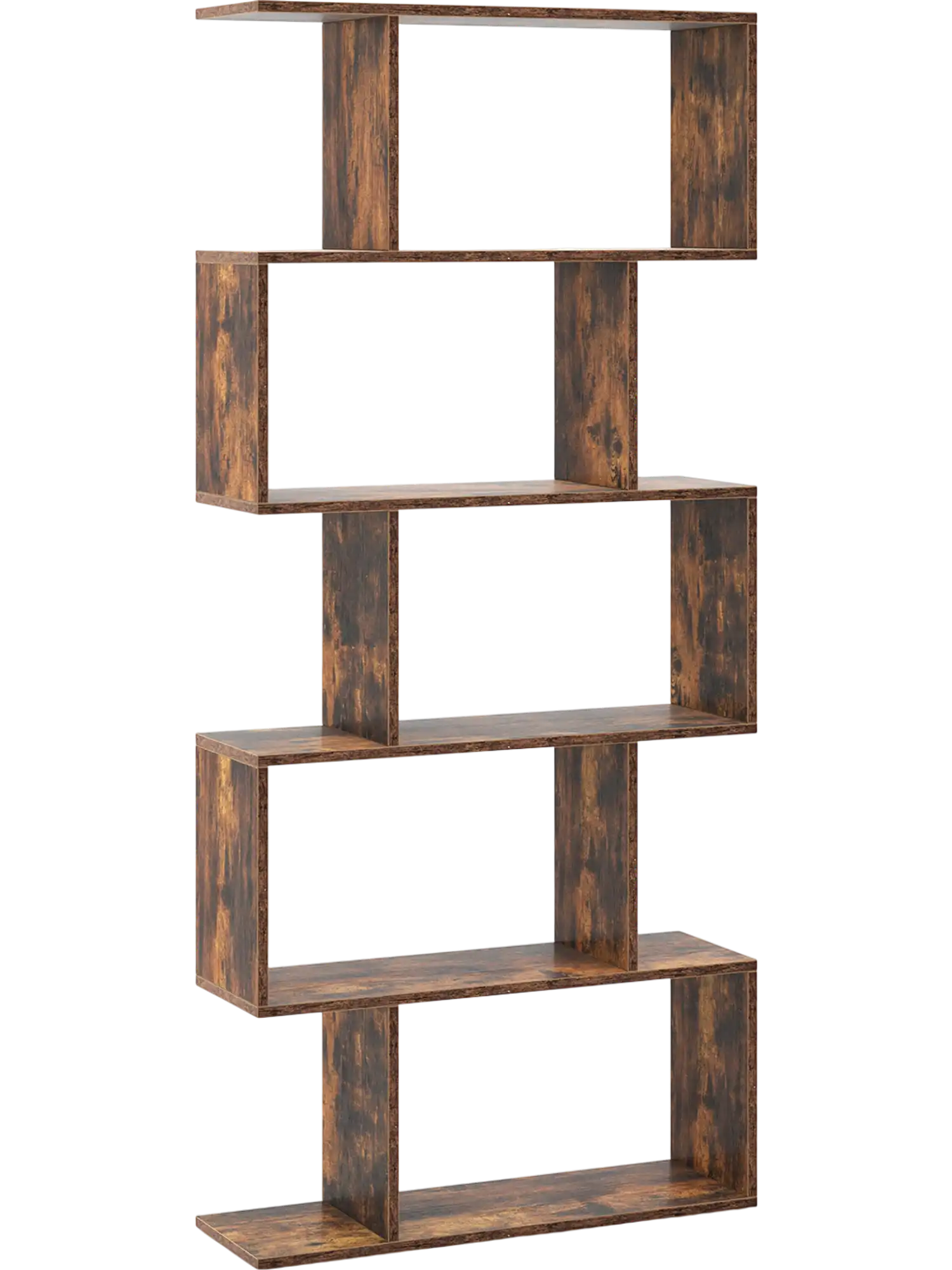 Costway 5-Tier Bookshelf with Anti-Toppling Device 28153974 New