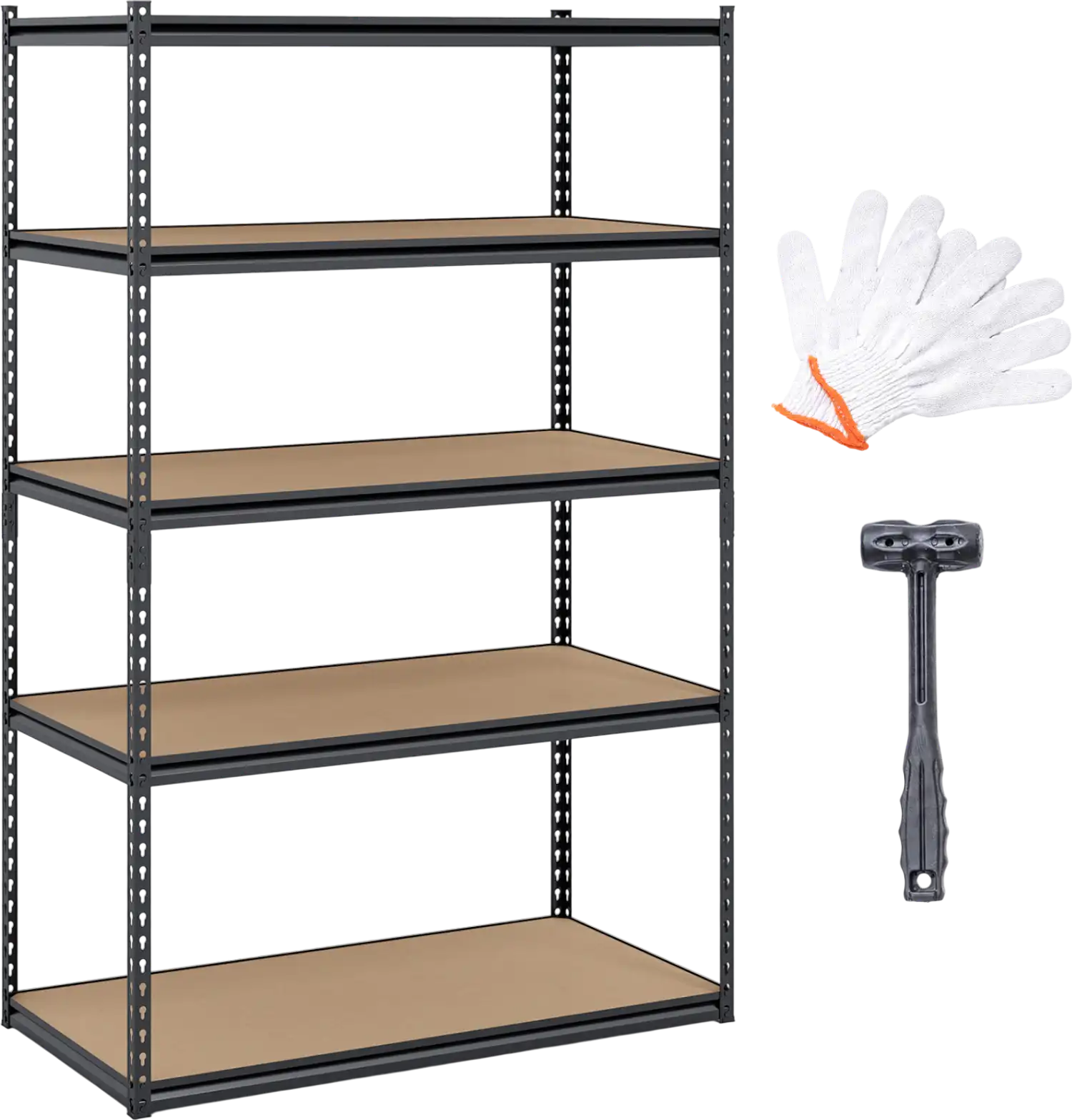 Costway 5-Tier Heavy Duty Adjustable Garage Shelving Unit 2200 lbs 61292845 New