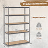 5-tier garage shelving unit with adjustable shelves, metal frame, and 2200 lbs total capacity for versatile storage.