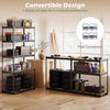 5-tier garage shelving unit with adjustable shelves, durable metal frame, and convertible design for versatile storage.