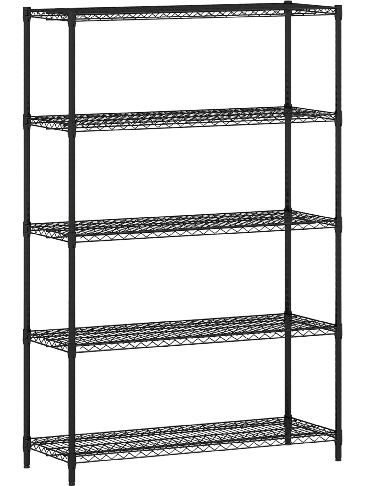 Costway 5-Tier Metal Storage Shelving Unit V-Shaped Wire Rack 66337618 New