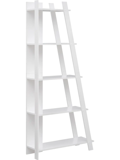 Costway 5-Tier Modern Narrow Vertical Bookshelf Display Shelf Small Space 79868892 New