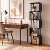 5-Tier S-Shaped Bookshelf w/ Open Cubes & Anti-toppling Kits for Living Room-Black - Gallery View 1 of 9