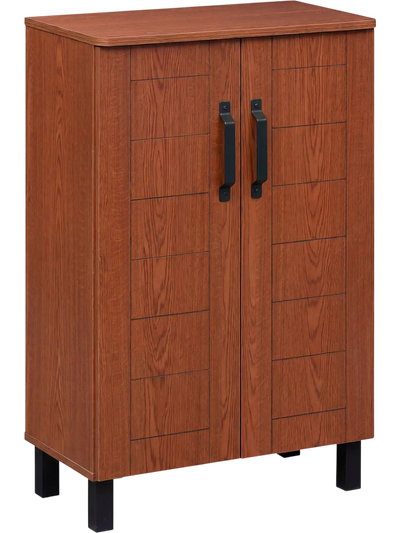 Costway 5-Tier Freestanding Wooden Shoe Storage Cabinet Organizer 61945238 New