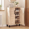 5-Tier Shoe Storage Cabinet Freestanding Wooden Shoe Rack Organizer-Natrual - Gallery View 1 of 10