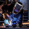 ARCCAPTAIN Eagle Design Welding Helmet in use - true color, PA durable material, 1/25000s darkening, large screen