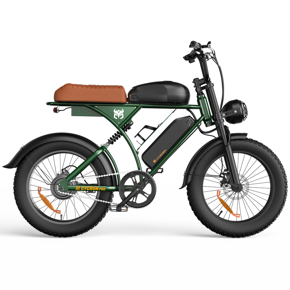 CycRun Pro Electric Mini Dirt Bike - green - side view