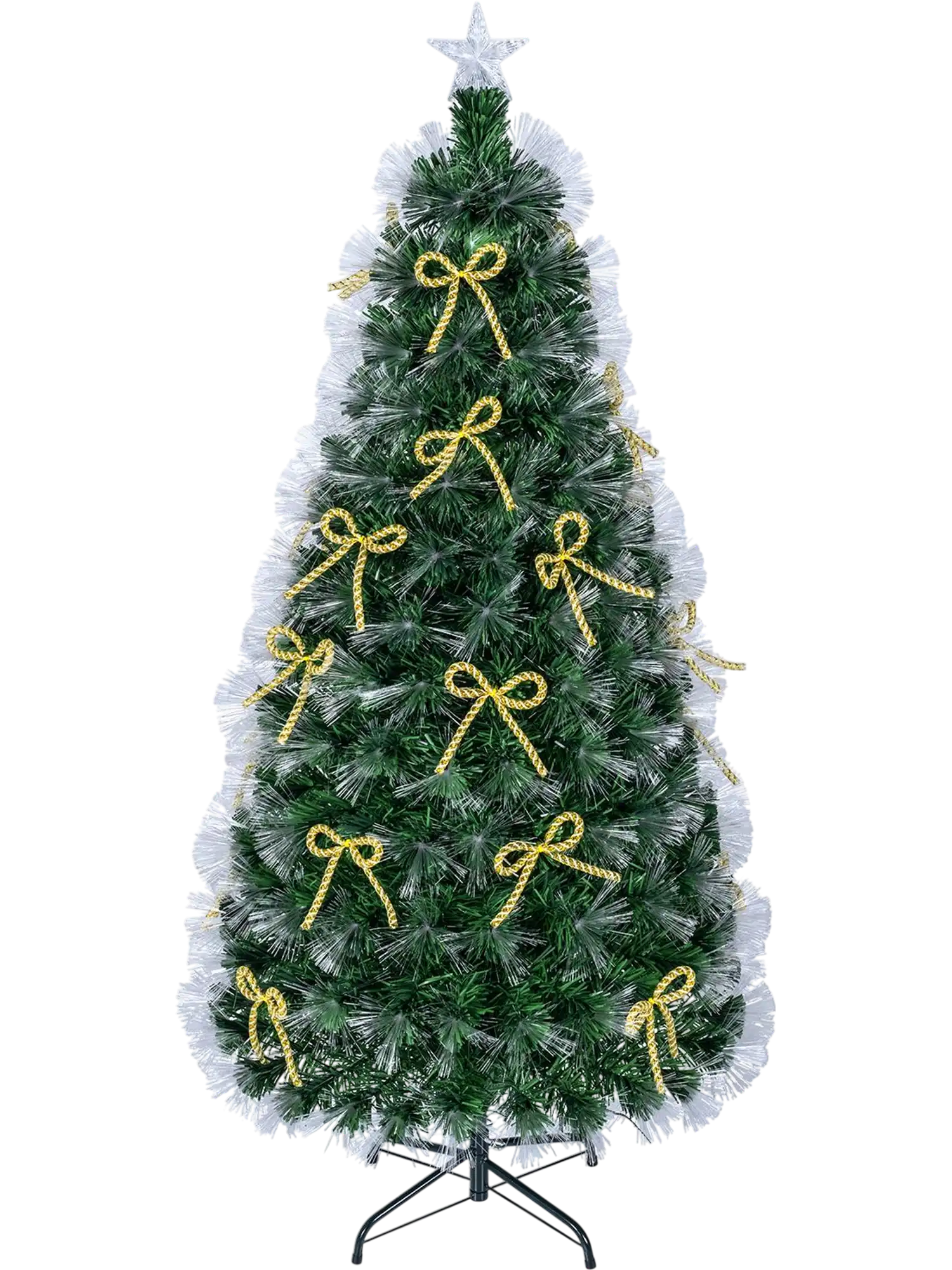 Costway 5' Fiber Optic Artificial Christmas Tree 64102660 New