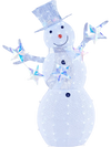 5 ft Pre-Lit Christmas Snowman with Stars