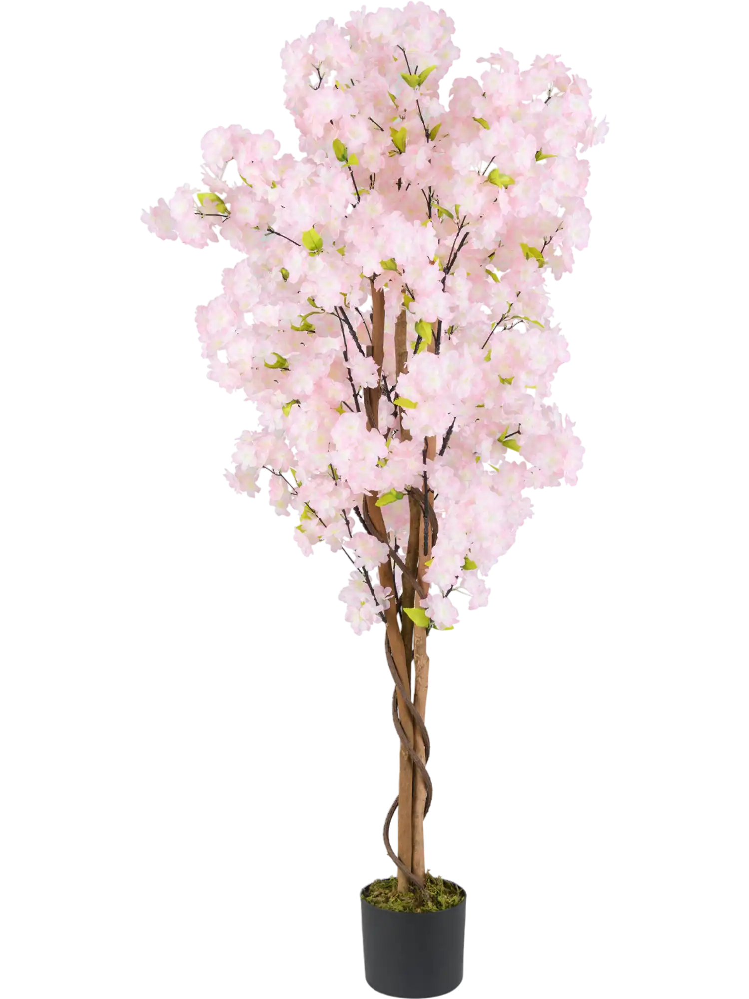Costway 5' Artificial Cherry Blossom Tree Pink Flowers 912376584 New