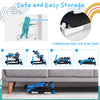 5-in-1 baby walker with adjustable height, speed, and anti-slip stair guards, designed for safe play and easy storage.
