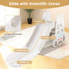Convertible toddler slide set featuring scientific zones, raised handrails, and a cute car design for safe play.