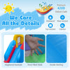 Close-up of the 4-in-1 inflatable bounce castle's dense mesh walls and heightened handrails for safety and fun.