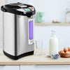 5-liter electric water boiler with LCD display, stainless steel design, and multiple dispensing methods for convenience.