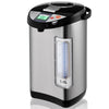 5-liter electric water boiler featuring a sleek stainless steel finish and a user-friendly timer function for precise.
