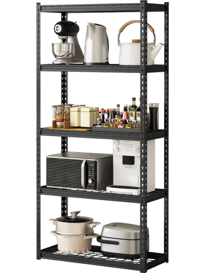 Costway 5-Tier Metal Garage Shelving Unit Height Adjustable Shelves 54936721 New