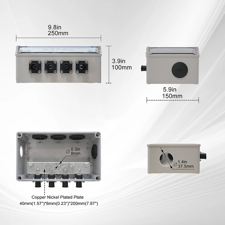 RUiXU RX9MP Quick-Connect Busbar 800A for Lithi2-16 One Pair New (Can only be purchased together with a Ruixu battery)