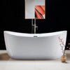 WOODBRIDGE B0034 Bathtub 71" Whirlpool Water Jetted and Air Bubble Freestanding New
