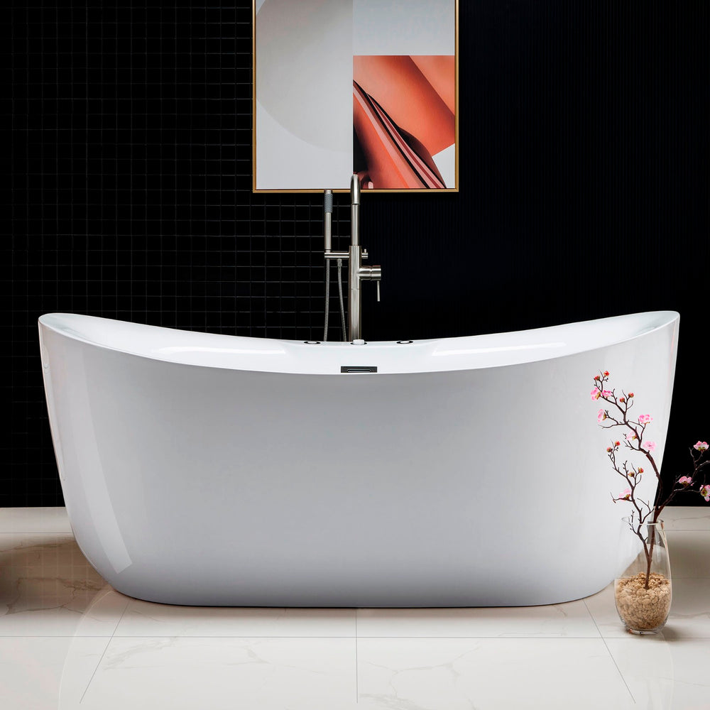 WOODBRIDGE B0034 Bathtub 71" Whirlpool Water Jetted and Air Bubble Freestanding New