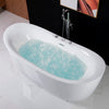 WOODBRIDGE B0034 Bathtub 71" Whirlpool Water Jetted and Air Bubble Freestanding New
