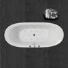 WOODBRIDGE B0034 Bathtub 71" Whirlpool Water Jetted and Air Bubble Freestanding New