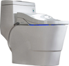 WOODBRIDGE T-0008 Luxury Bidet Toilet, Elongated One Piece Toilet with Advanced Bidet Seat, Chair Height, Smart Toilet Seat with Temperature Controlled Wash Functions and Air Dryer