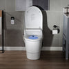 WOODBRIDGE T-0008 Luxury Bidet Toilet, Elongated One Piece Toilet with Advanced Bidet Seat, Chair Height, Smart Toilet Seat with Temperature Controlled Wash Functions and Air Dryer