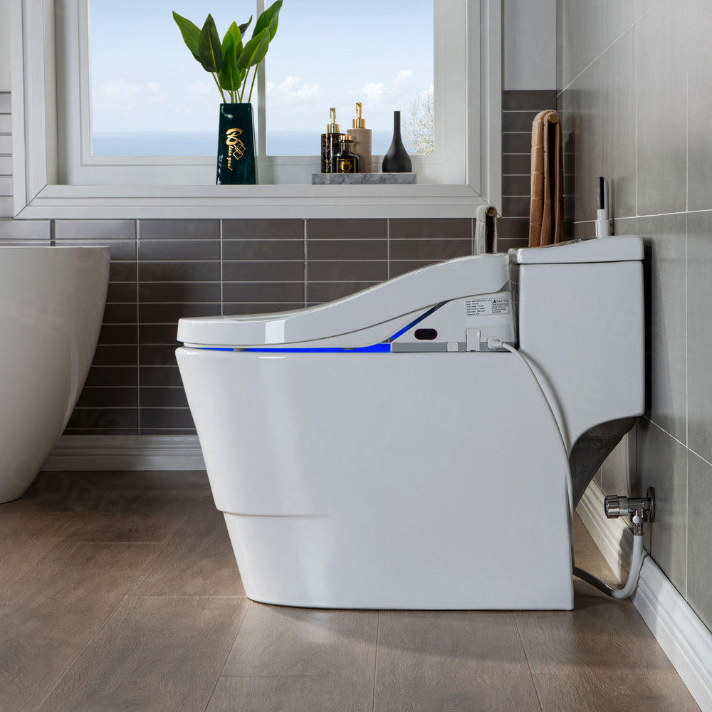 WOODBRIDGE T-0737 Bidet Toilet Luxury Elongated Smart Seat Temp Control Wash Air Dryer New