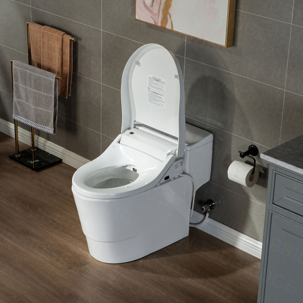 WOODBRIDGE T-0737 Bidet Toilet Luxury Elongated Smart Seat Temp Control Wash Air Dryer New