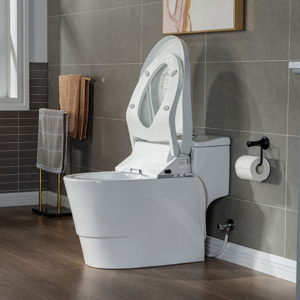 WOODBRIDGE T-0737 Bidet Toilet Luxury Elongated Smart Seat Temp Control Wash Air Dryer New