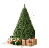 Full view of a 5 FT green artificial Christmas tree with 519 branch tips, surrounded by wrapped gifts for festive decoration.