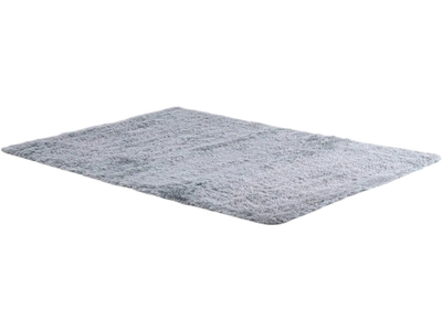 Costway 5 x 7' Modern Soft Shag Rectangular Area Rug Gray 78342165 New