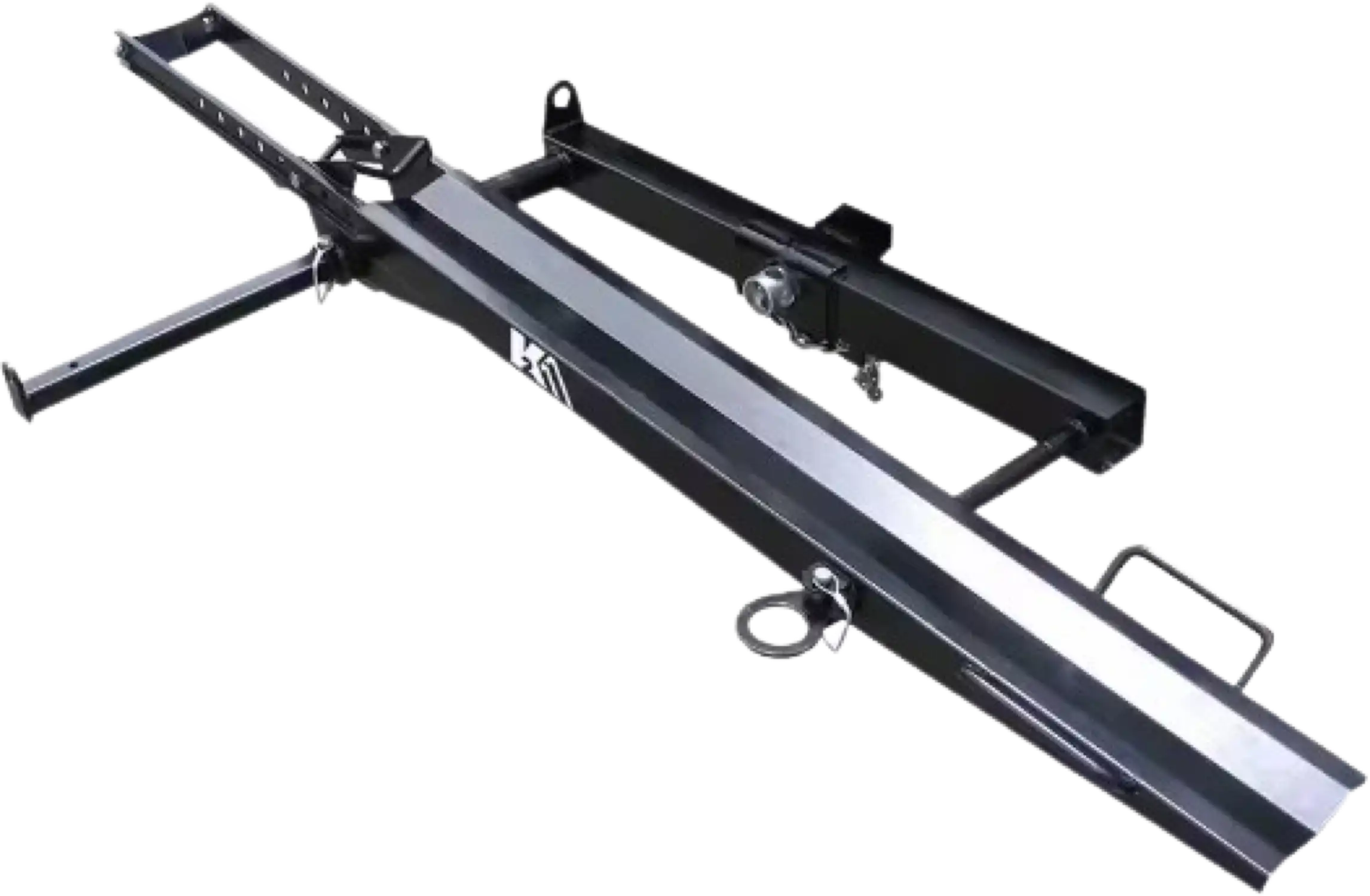 DK2 TMC201 400 lb. Capacity Hitch Mounted Motorcycle Carrier with Adjustable Front Wheel Channel New