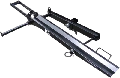 DK2 TMC201 400 lb. Capacity Hitch Mounted Motorcycle Carrier with Adjustable Front Wheel Channel New