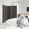 6.2Ft Folding 4-Panel Room Divider for Home Office Living Room -Gray - Gallery View 1 of 10