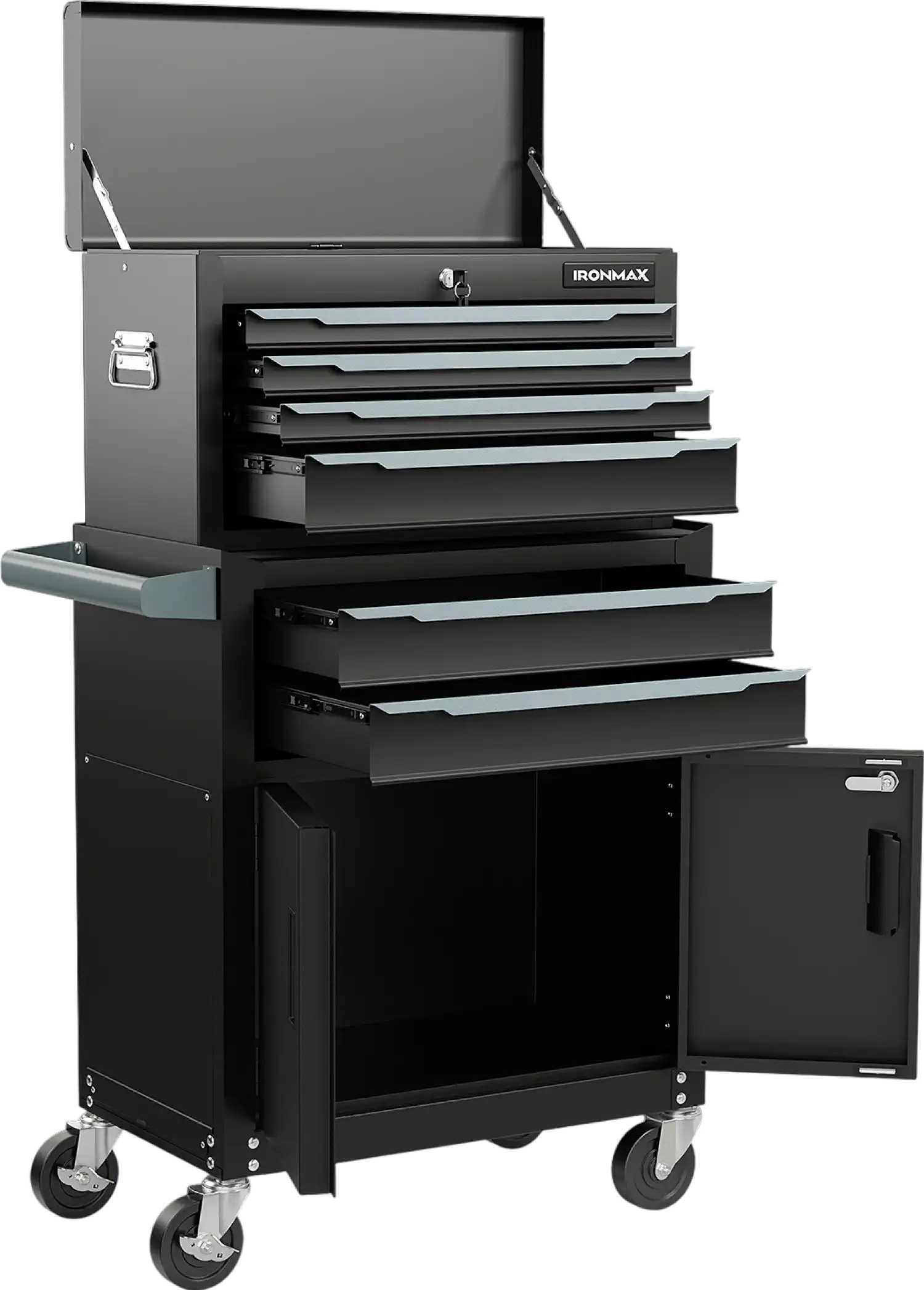 Costway Rolling Tool Storage Chest Cabinet 6-Drawer with Universal Wheels and Hooks New