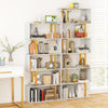 5-Tier/6-Tier Geometric Bookcase with Metal Frame and Anti-tipping Kits-6-Tier - Gallery View 1 of 10