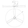 Parrot Uncle 60" Newbury Industrial Ceiling Fan with Lighting and Remote Control New