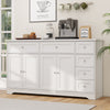 Buffet Sideboard 59" Modern Coffee Bar Station Console Table-White - Gallery View 1 of 10