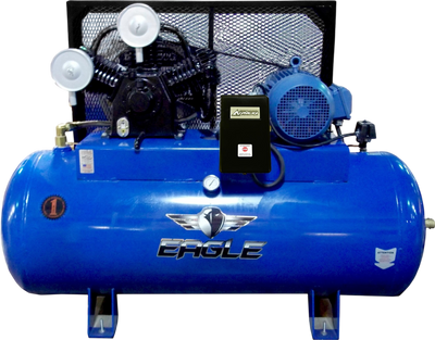 Eagle Air Compressor with Mag Starter 200 PSI 120 Gallon 36 CFM 10 HP Single Phase 208V New