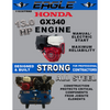 Eagle Truck Mount Air Compressor 175 PSI 30 Gal. 24 CFM 13 HP Honda GX340 Electric Start 11G30TRKE New