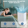 60-pint dehumidifier with 3-color digital display, low noise operation, ideal for home and basements up to 4000 sq. ft.
