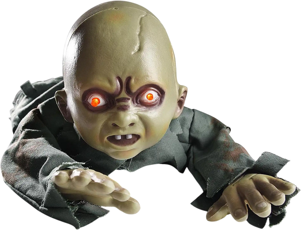 Yescom Animated Crawling Baby Zombie Halloween Decoration Prop New ...
