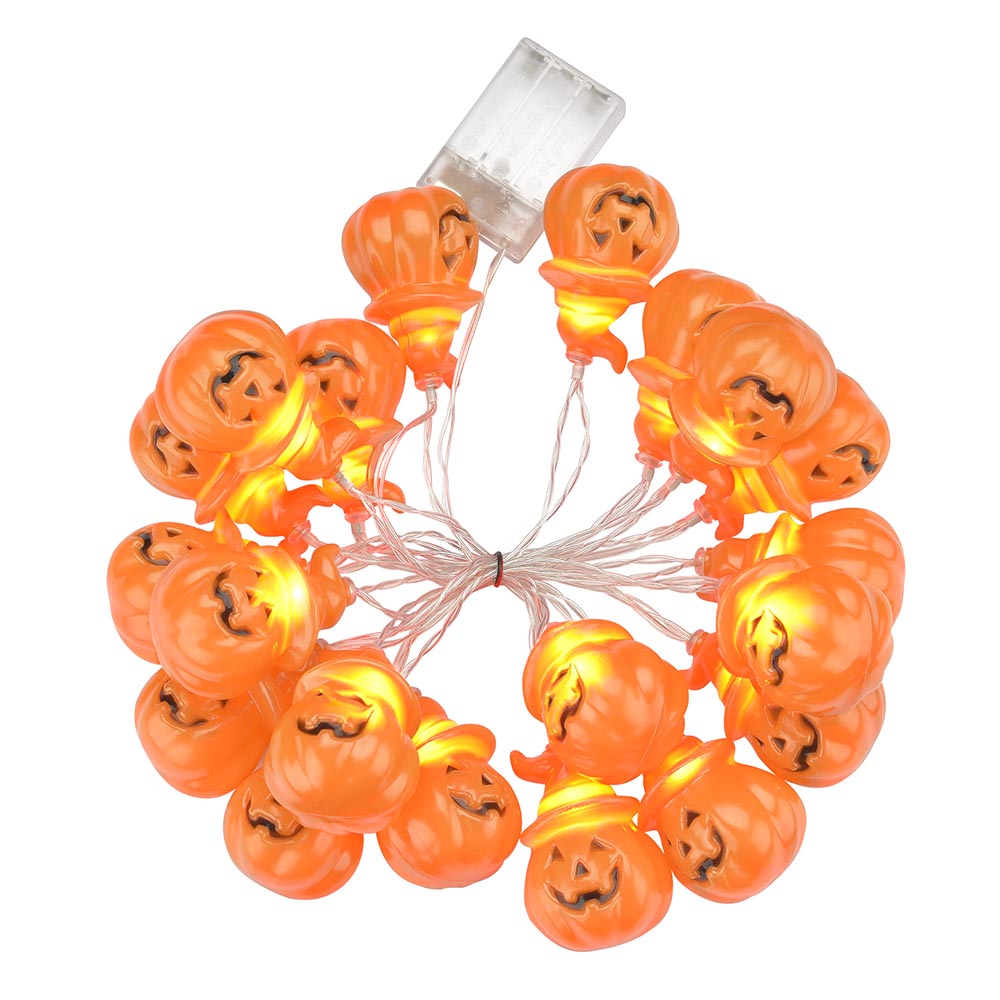 Yescom String Light 10Ft Orange Pumpkin 20 LEDs New