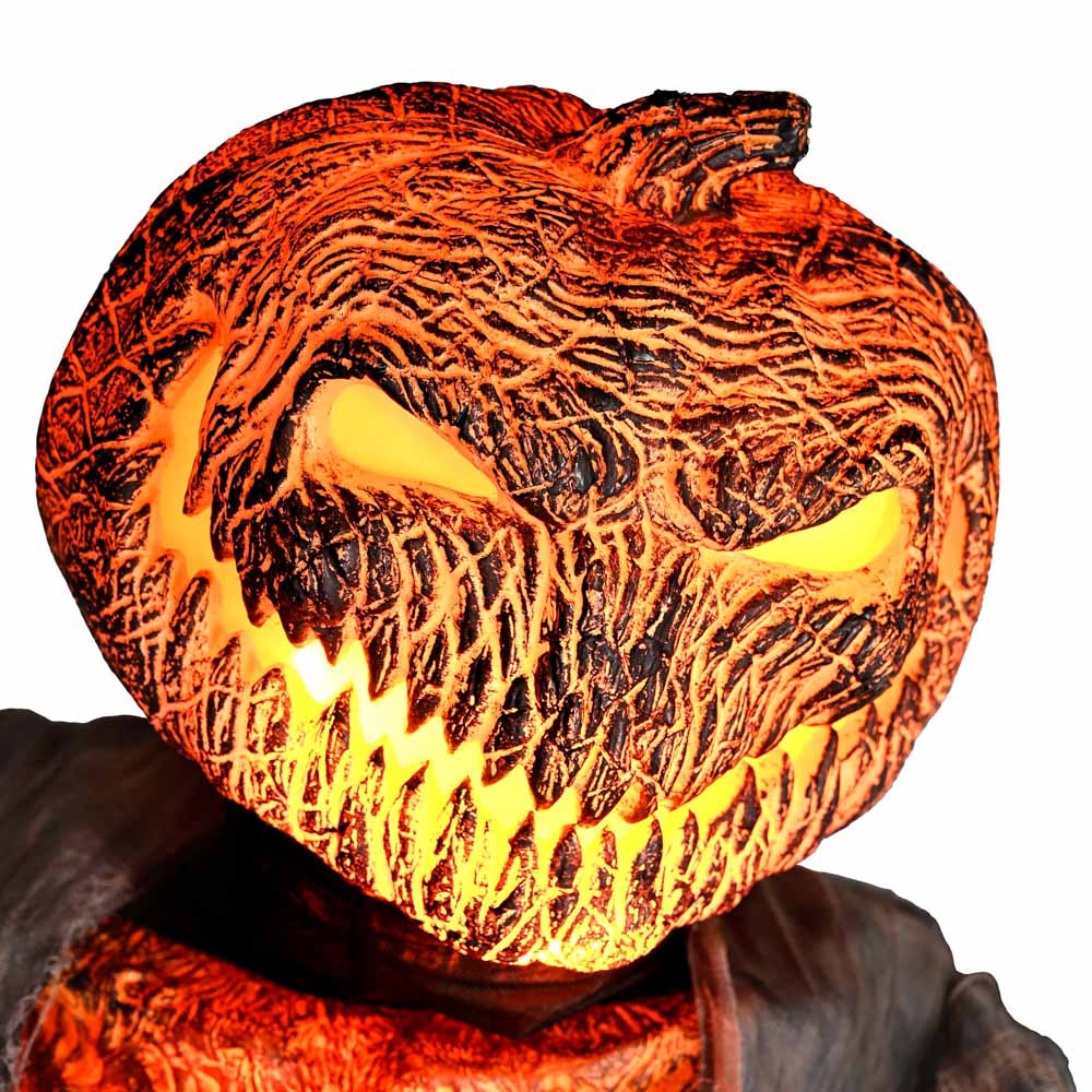 Yescom Halloween Pumpkin Scarecrow Motion & Touch Activated 7ft New