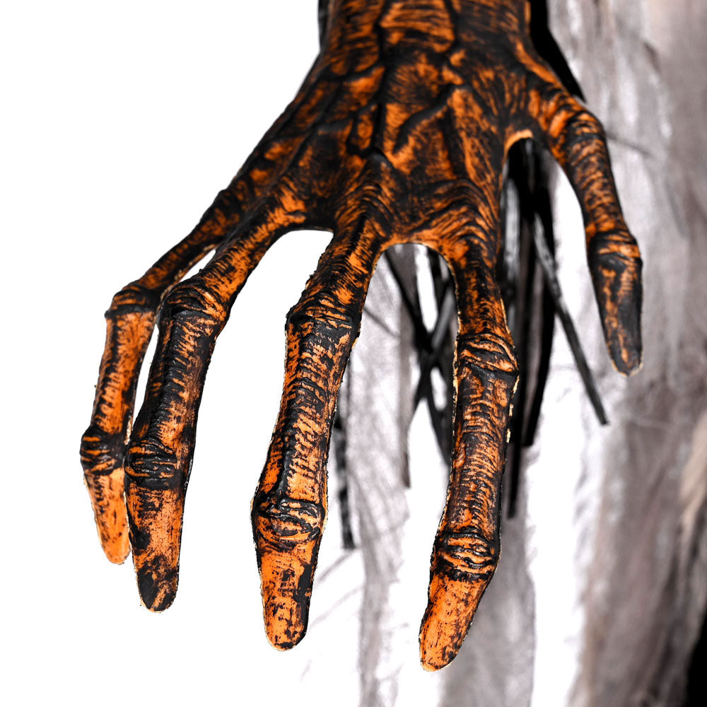 Yescom Halloween Pumpkin Scarecrow Motion & Touch Activated 7ft New