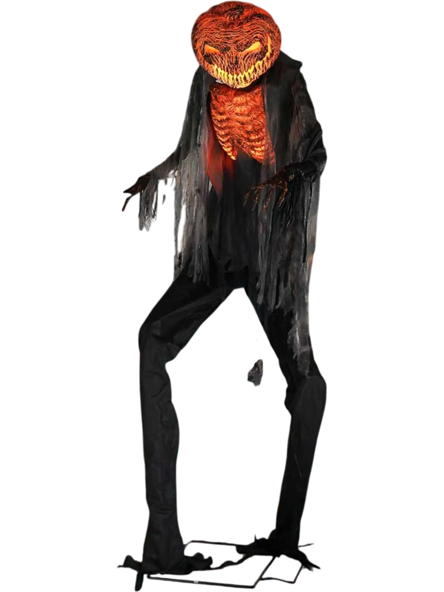 Yescom Halloween Pumpkin Scarecrow Motion & Touch Activated 7ft New