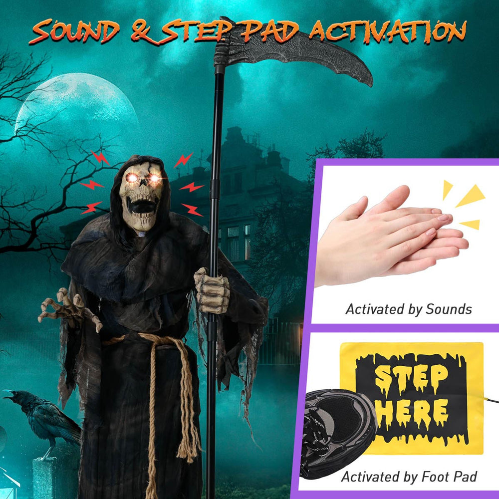 Yescom Grim Reaper Halloween Decoration 6ft New