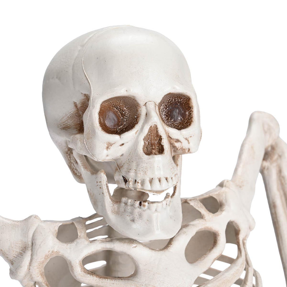 Yescom Tombstone with Groundbreaker Skeleton Halloween Animatronic 15" New